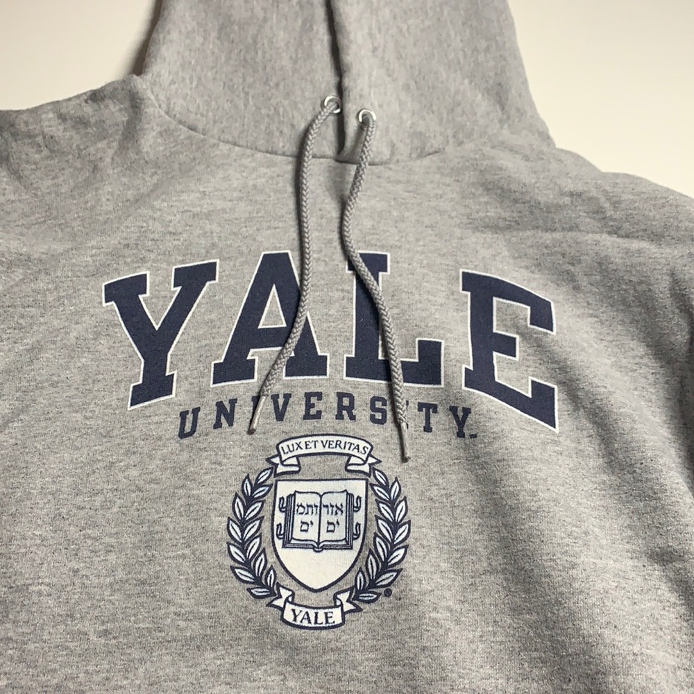 Yale gray champion hoodie size small